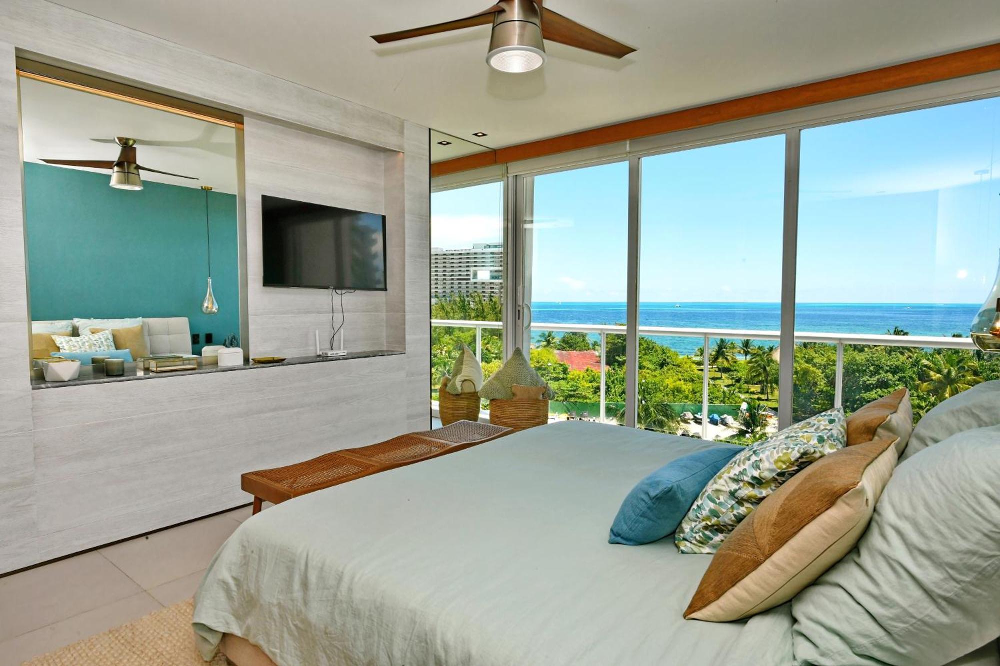 Beachfront Apartment Blue Vista Cancún Eksteriør billede