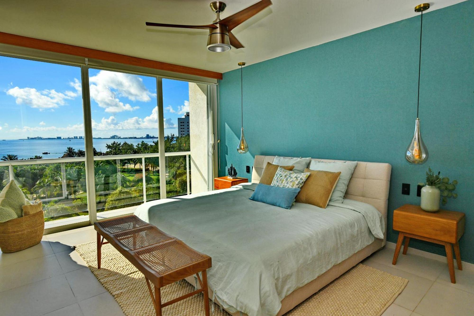 Beachfront Apartment Blue Vista Cancún Eksteriør billede